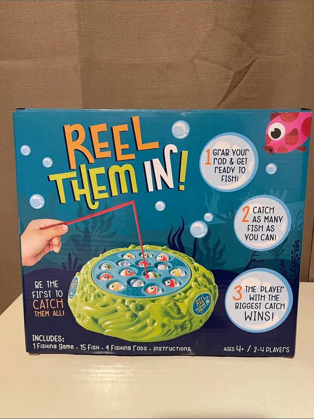 Reel Them In! Magnetic Fishing Game - Blue